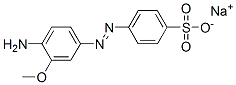 4-[(4-Amino-3-methoxyphenyl)azo]benzenesulfonic acid sodium salt Struktur