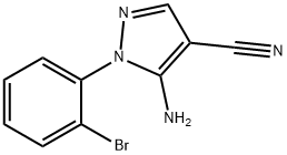 5-Amino-1-(2-bromophenyl)-1H-pyrazole-4-carbonitrile Struktur