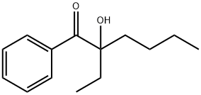 2-ethyl-2-hydroxyhexanophenone  Struktur