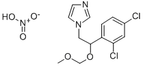 1-(2-(2,4-Dichlorophenyl)-2-(methoxymethoxy)ethyl)-1H-imidazole mononi trate Struktur