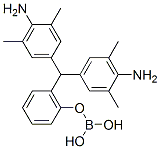 4,4'-diamino-3,3',5,5'-tetramethyl-2'',6''-trityl alcohol, monoester with boric acid Struktur