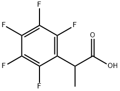 Benzeneacetic acid, 2,3,4,5,6-pentafluoro-.alpha.-methyl- Struktur