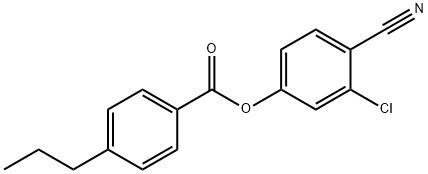 3-Chloro-4-cyanophenyl 4-propylbenzoate Struktur