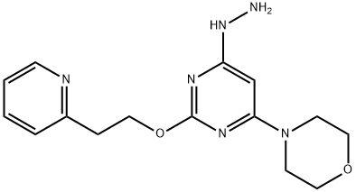 1-(6-Morpholino-2-(2-(Pyridin-2-Yl)Ethoxy)PyriMidin-4-Yl)Hydrazine Struktur