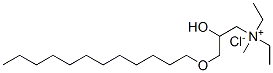 [3-(dodecyloxy)-2-hydroxypropyl]diethylmethylammonium chloride Struktur