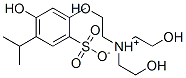 tris(2-hydroxyethyl)ammonium thymol-6-sulphonate Struktur