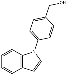 1-(4-Hydroxymethylphenyl)-1H-indole-5-carboxylic acid Struktur