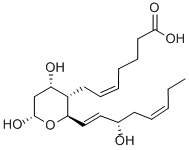 9ALPHA, 11, 15S-TRIHYDROXY-THROMBA-5Z, 13E, 17Z-TRIEN-1-OIC ACID Struktur