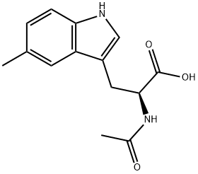 N-ACETYL-5-METHYL-DL-TRYPTOPHAN Struktur