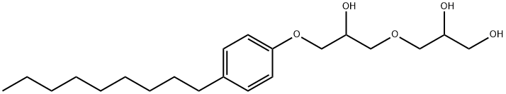 3-[2-hydroxy-3-(4-nonylphenoxy)propoxy]propane-1,2-diol Struktur