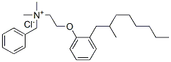 benzyldimethyl[2-(2-methyloctylphenoxy)ethyl]ammonium chloride Struktur