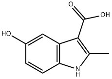 5-HYDROXY-2-METHYL-1H-INDOLE-3-CARBOXYLIC ACID Struktur