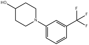 1-[3-(trifluoromethyl)phenyl]piperidin-4-ol Struktur