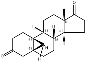 5b,19-Cycloandrostane-3,17-dione-d2 Struktur