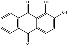 1,2-Dihydroxy-9,10-anthracenedione Structure