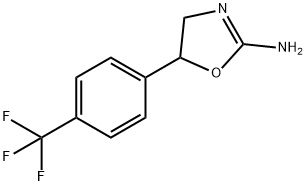 5-[4-(trifluoromethyl)phenyl]-4,5-dihydro-1,3-oxazol-2-amine Struktur