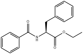 N-benzoyl-L-phenylalanine ethyl ester Struktur