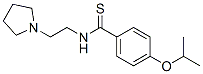 p-Isopropoxy-N-[2-(1-pyrrolidinyl)ethyl]benzothioamide Struktur