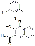 4-[(2-chloro-6-methylphenyl)azo]-3-hydroxy-2-naphthoic acid Struktur