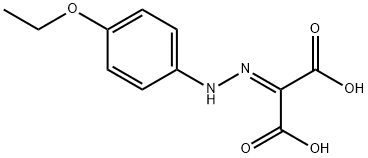 2-(4-Ethoxyphenyl)hydrazonomalonic acid Struktur