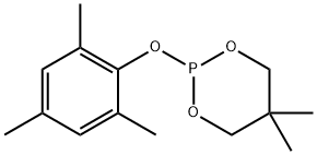 5,5-dimethyl-2-(2,4,6-trimethylphenoxy)-1,3,2-dioxaphosphorinane Struktur