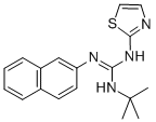 Guanidine, 1-tert-butyl-2-(2-naphthyl)-3-(2-thiazolyl)- Struktur