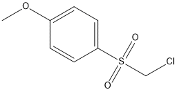 Chloromethyl(p-methoxyphenyl) sulfone Struktur