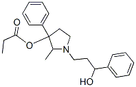 1-(3-Hydroxy-3-phenylpropyl)-2-methyl-3-phenylpyrrolidin-3-ol 3-propionate Struktur