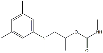 2-(3,5-xylylmethylamino)-1-methylethyl methylcarbamate Struktur