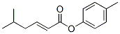 5-Methyl-2-hexenoic acid 4-methylphenyl ester Struktur