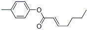 2-Heptenoic acid 4-methylphenyl ester Struktur