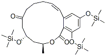 (3S,5S,11E)-3,4,5,6,9,10-Hexahydro-3-methyl-5,14,16-tris(trimethylsilyloxy)-1H-2-benzoxacyclotetradecin-1,7(8H)-dione Struktur