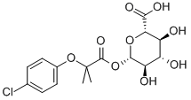 Clofibric Acid Acyl-b-D-glucuronide Struktur