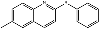 6-Methyl-2-(phenylthio)quinoline Struktur