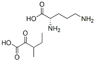 L-ornithine (3-methyl-2-oxopentanoate)  Struktur