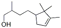 2-Methyl-4-(2,2,3-trimethyl-3-cyclopenten-1-yl)butanol Struktur