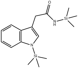 N,1-Bis(trimethylsilyl)-1H-indole-3-acetamide Struktur