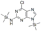 6-Chloro-9,N-bis(trimethylsilyl)-9H-purin-2-amine Struktur