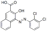 4-[(2,3-dichlorophenyl)azo]-3-hydroxy-2-naphthoic acid  Struktur