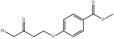 methyl 4-(4-chloro-3-oxo-butoxy)benzoate Struktur