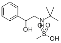 2-t-Butylamino-1-phenylethanol methanesulfonate Struktur