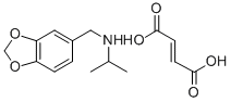 1,3-Benzodioxole-5-methanamine, N-(1-methylethyl)-, (E)-2-butenedioate  (salt) (1:1) Struktur