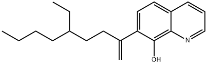 7-(4-Ethyl-1-methyleneoctyl)-8-quinolinol Struktur