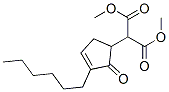 dimethyl (3-hexyl-2-oxo-3-cyclopenten-1-yl)malonate Struktur