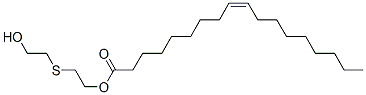 (Z)-9-Octadecenoic acid 2-[(2-hydroxyethyl)thio]ethyl ester Struktur