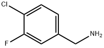 4-CHLORO-3-FLUOROBENZYLAMINE Struktur