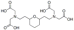 2,6-bis(aminoethyl)tetrahydropyran-N,N,N',N'-tetraacetic acid Struktur