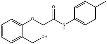 2-[2-(hydroxymethyl)phenoxy]-N-(4-methylphenyl)acetamide Struktur