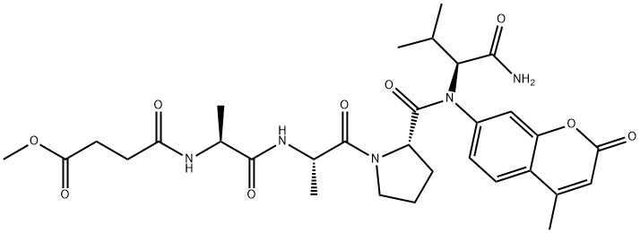 MEOSUC-ALA-ALA-PRO-VAL-AMC