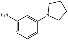 2-Pyridinamine,4-(1-pyrrolidinyl)-(9CI) Struktur